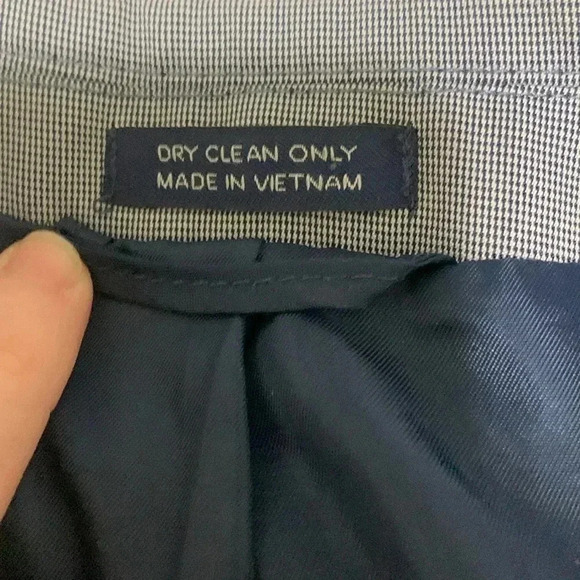 Men’s SaddleBred Sports Coat Navy Blue And White Size 42L EUC - Picture 9 of 10